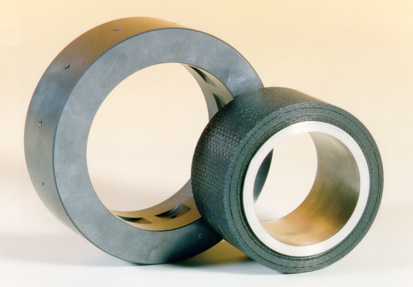 Hardened steel pins and bronze bushings