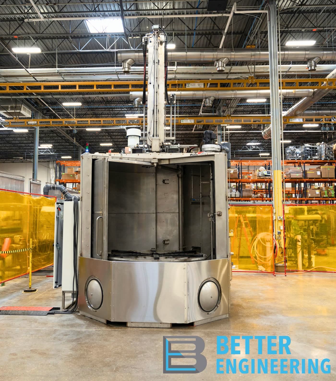Industrial spray cabinet parts washer